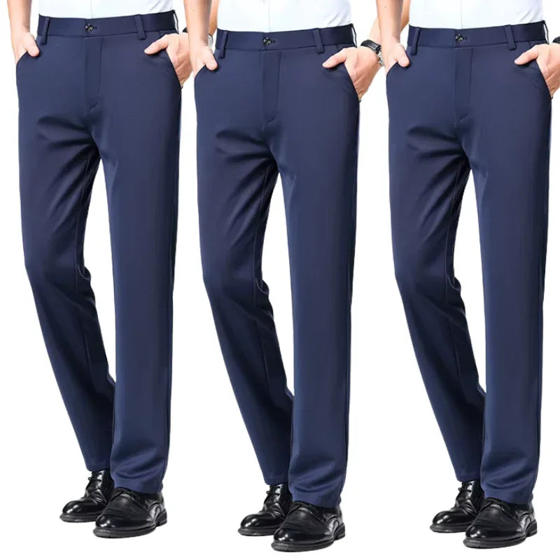 COMPRE 2 LEVE 3 | Calça Social Clássica Alfaiataria + Cinto de Brinde